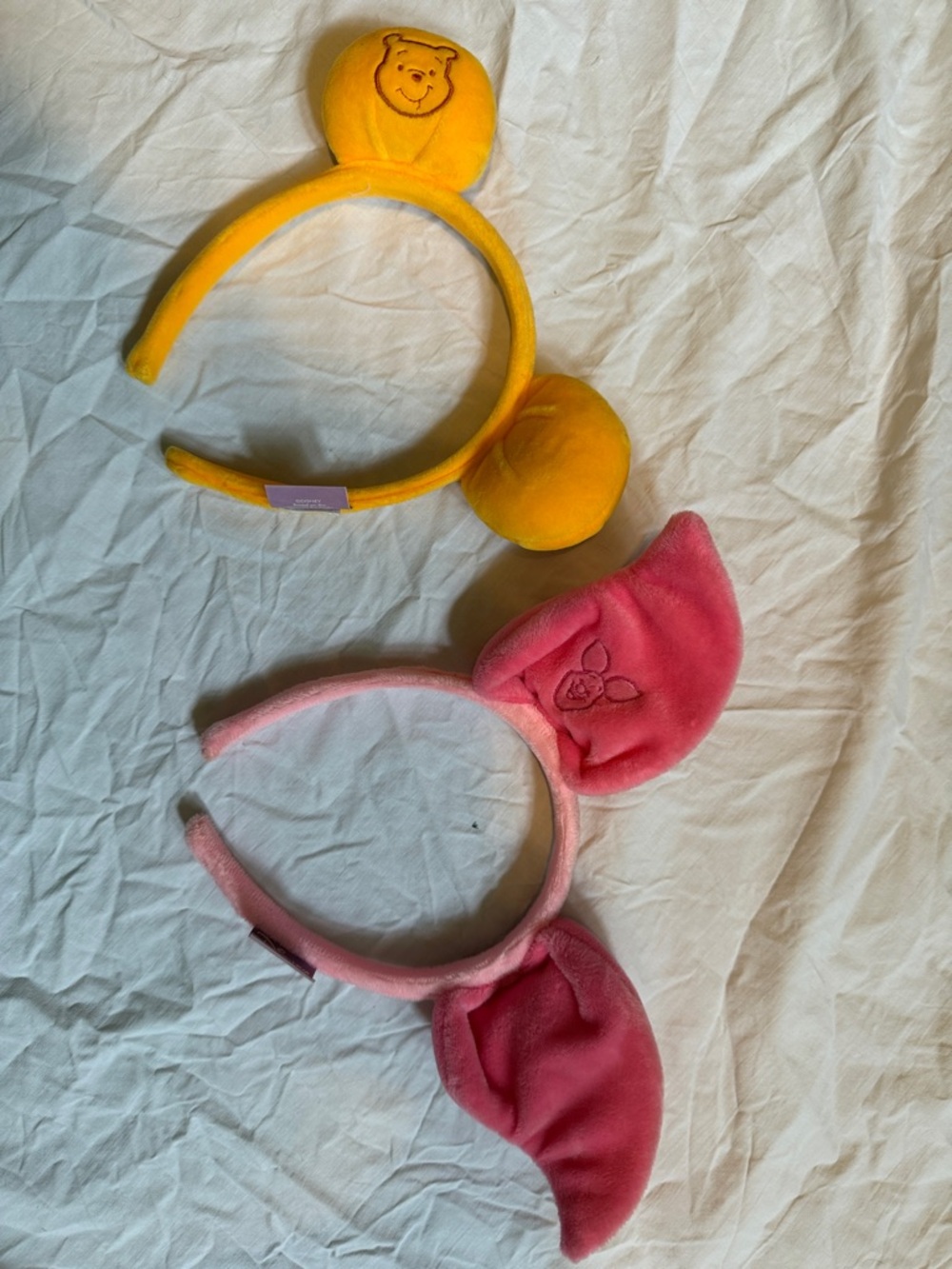 Disney Plush Character Ear Headbands - Yellow & Pink